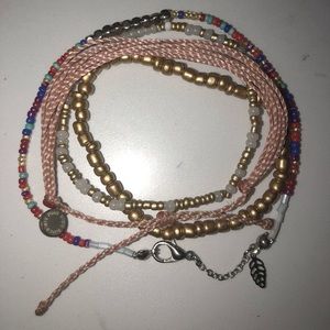 Pura vida- anklet + bracelet pack